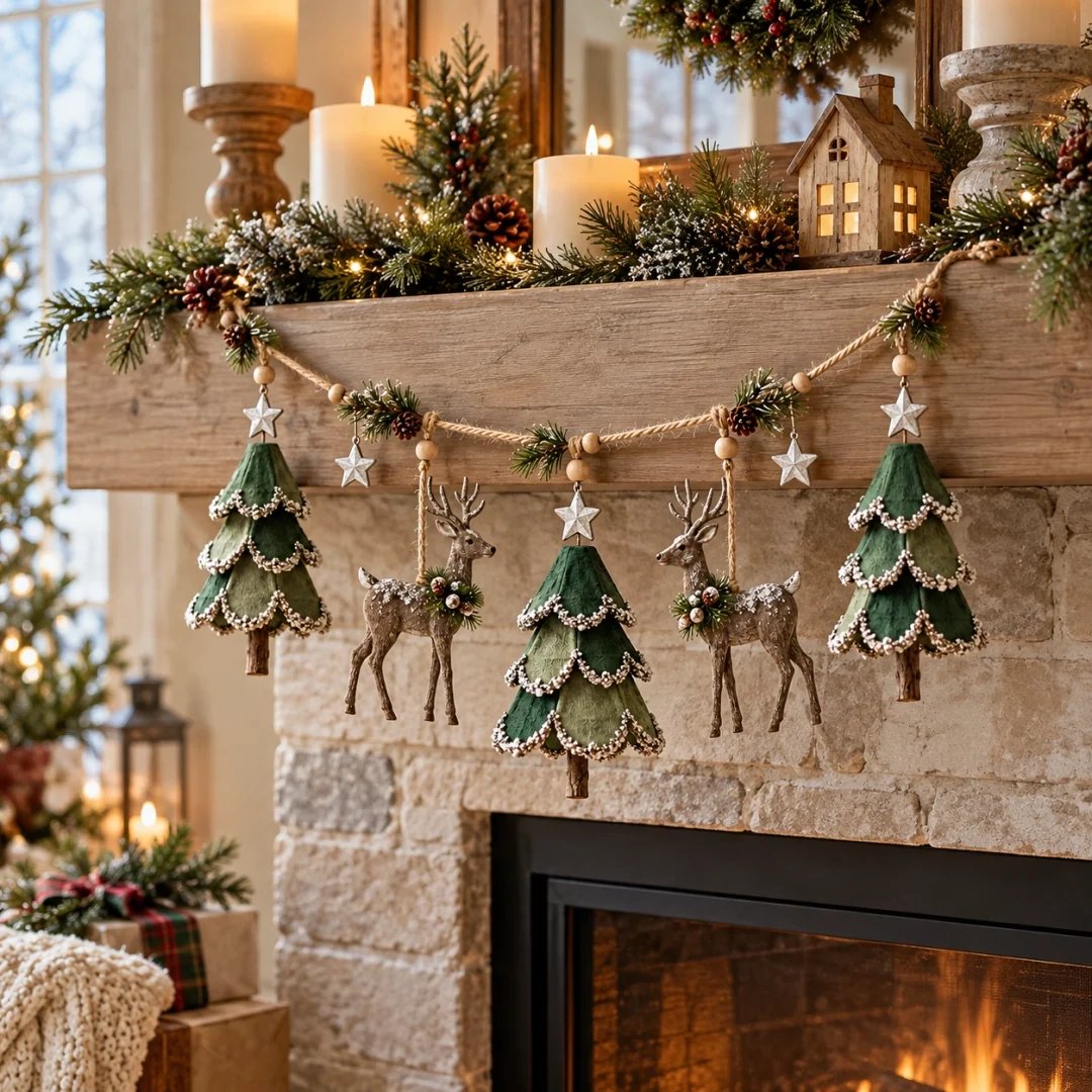 ✨Last Day 70% OFF✨Lighted Woodland Christmas Garland