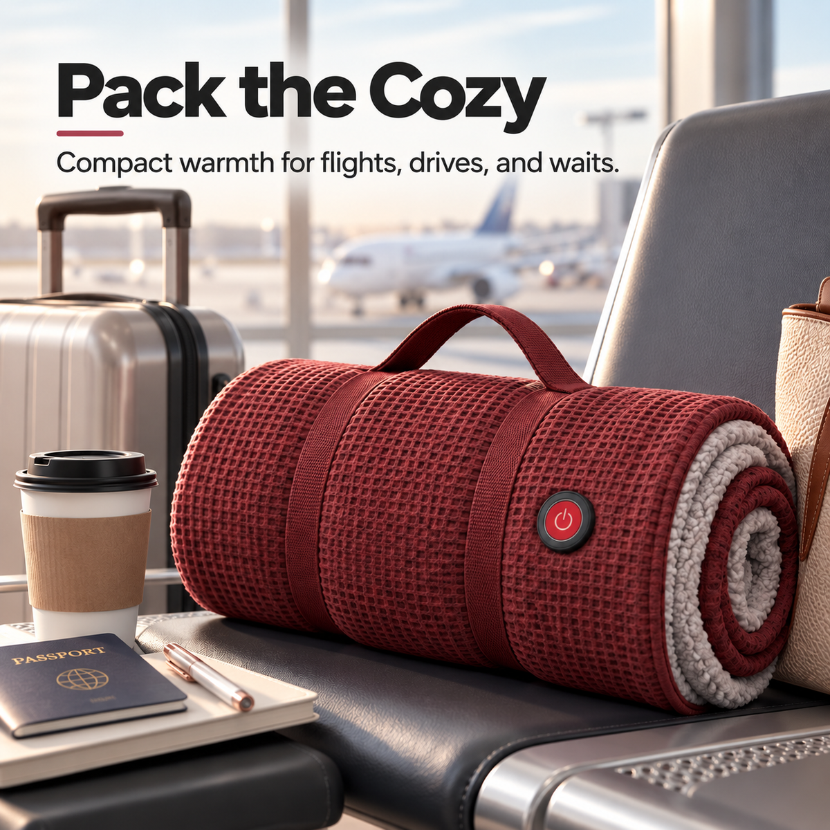 ✨Last Day 70% OFF✨🔥 Wearable Heated Blanket – Cozy Hands-Free Warmth