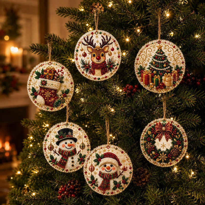 🎁 Free gift-Christmas DIY Diamond Painting Ornaments Kit