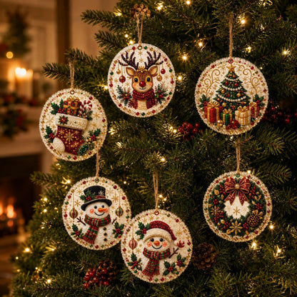 🎁 Free gift-Christmas DIY Diamond Painting Ornaments Kit