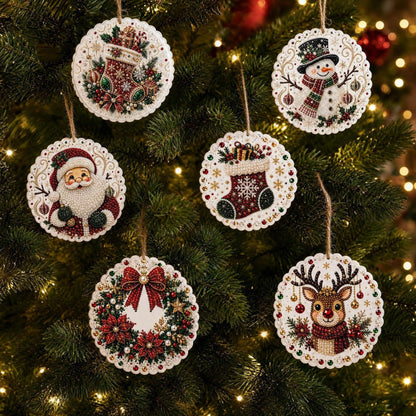 🎁 Free gift-Christmas DIY Diamond Painting Ornaments Kit