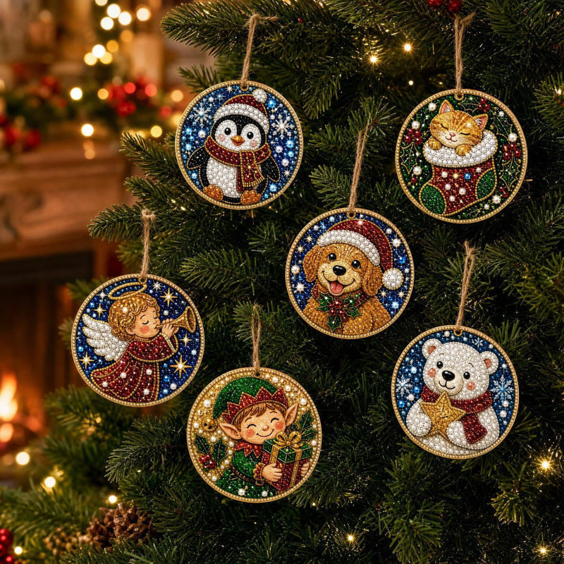 🎁 Free gift-Christmas DIY Diamond Painting Ornaments Kit