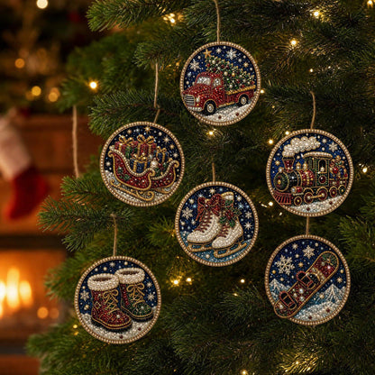 🎁 Free gift-Christmas DIY Diamond Painting Ornaments Kit