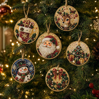 🎁 Free gift-Christmas DIY Diamond Painting Ornaments Kit