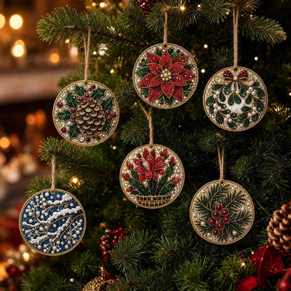 🎁 Free gift-Christmas DIY Diamond Painting Ornaments Kit