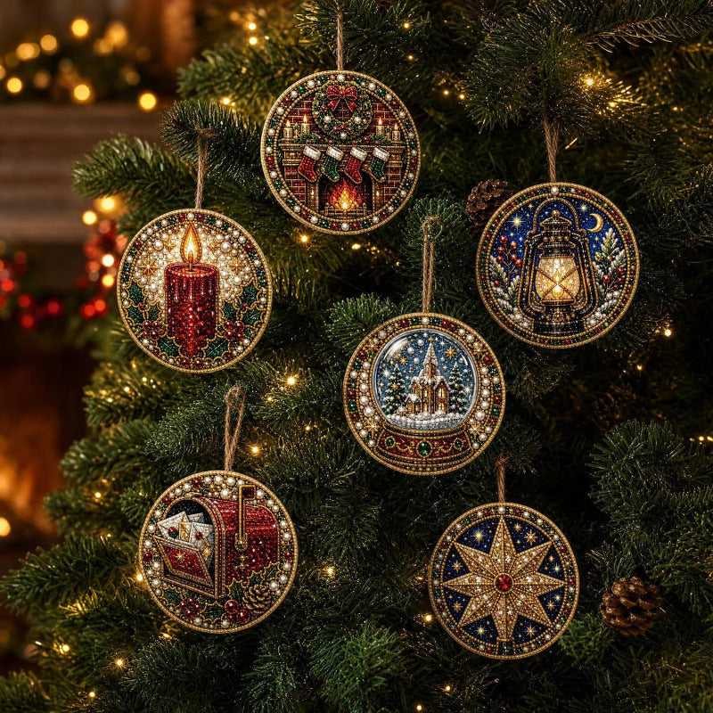 🎁 Free gift-Christmas DIY Diamond Painting Ornaments Kit