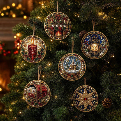 🎁 Free gift-Christmas DIY Diamond Painting Ornaments Kit