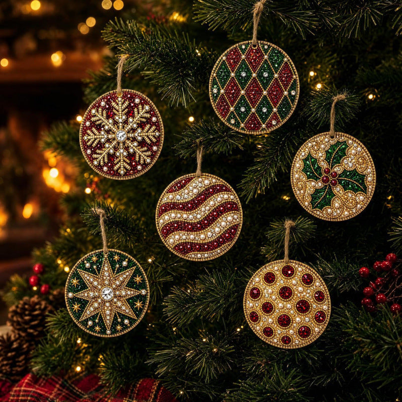 🎁 Free gift-Christmas DIY Diamond Painting Ornaments Kit