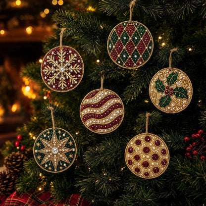 🎁 Free gift-Christmas DIY Diamond Painting Ornaments Kit