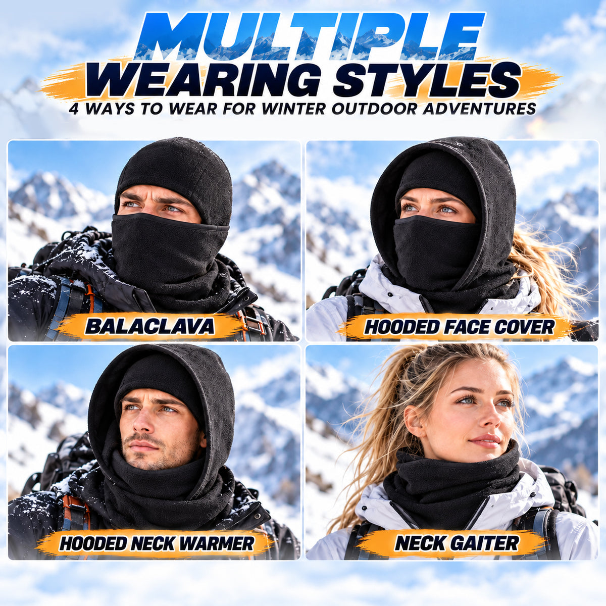 ✨Last Day 70% OFF✨❄️ 3-in-1 Thermal Ski Mask & Neck Warmer