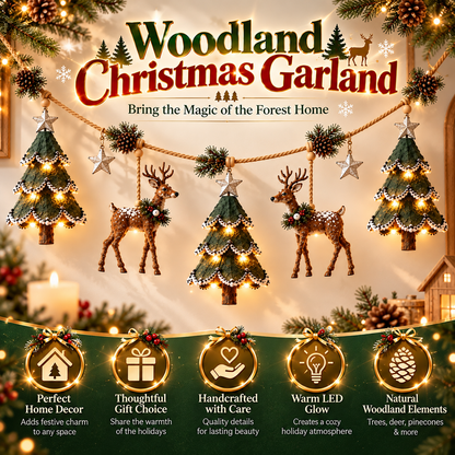 ✨Last Day 70% OFF✨Lighted Woodland Christmas Garland