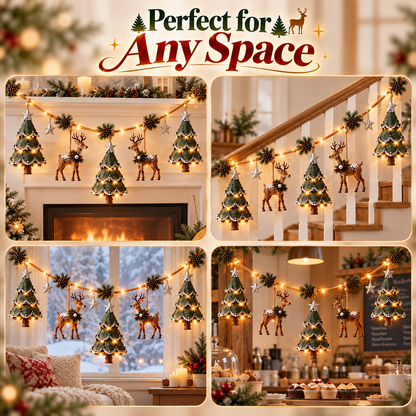 ✨Last Day 70% OFF✨Lighted Woodland Christmas Garland