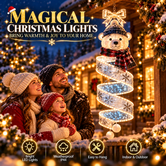 🎄Last day for 70% off🎄Christmas Magic Spiral Hanging LED Light Collection