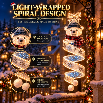 🎄Last day for 70% off🎄Christmas Magic Spiral Hanging LED Light Collection