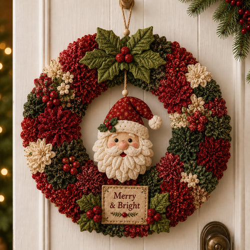 🔥70% Off Last Day -🎄 3D Fabric Poke Wreath DIY Kit