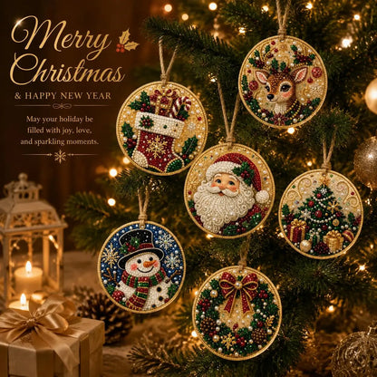 🎁 Free gift-Christmas DIY Diamond Painting Ornaments Kit