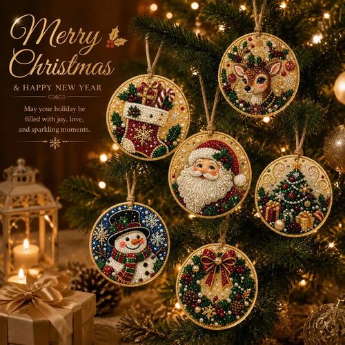🎁 Free gift-Christmas DIY Diamond Painting Ornaments Kit