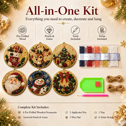🎁 Free gift-Christmas DIY Diamond Painting Ornaments Kit