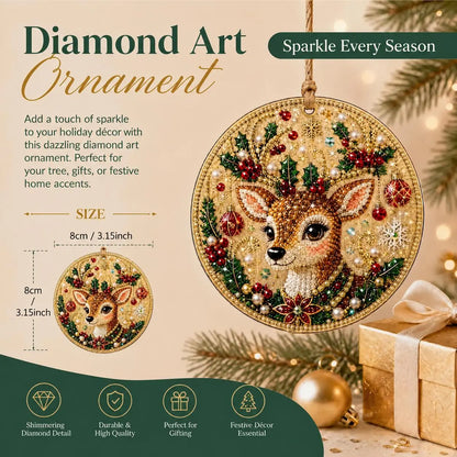 🎁 Free gift-Christmas DIY Diamond Painting Ornaments Kit