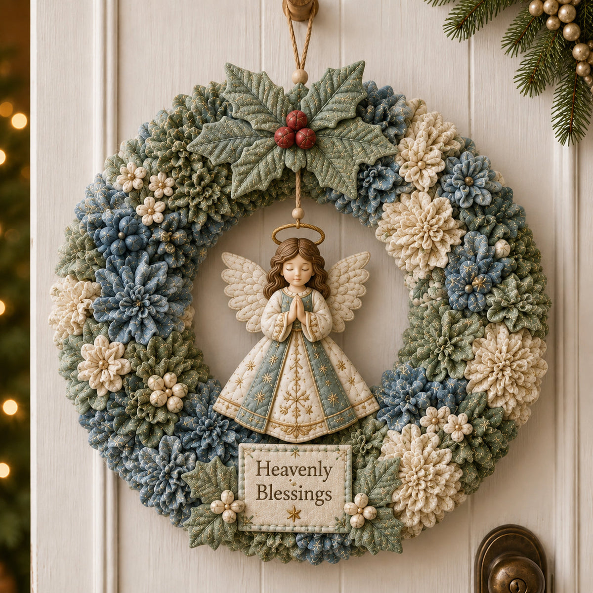 🔥70% Off Last Day -🎄 3D Fabric Poke Wreath DIY Kit