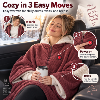 ✨Last Day 70% OFF✨🔥 Wearable Heated Blanket – Cozy Hands-Free Warmth