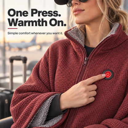 ✨Last Day 70% OFF✨🔥 Wearable Heated Blanket – Cozy Hands-Free Warmth